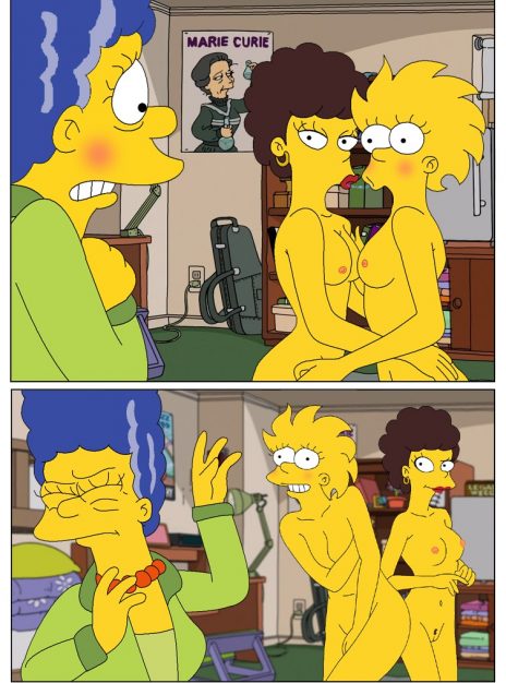Marge and Lisa Simpsons go Lesbian – The Simpsons