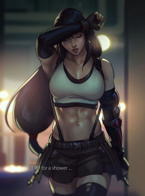 Tifa Takes A Shower Maren Marmulla 01
