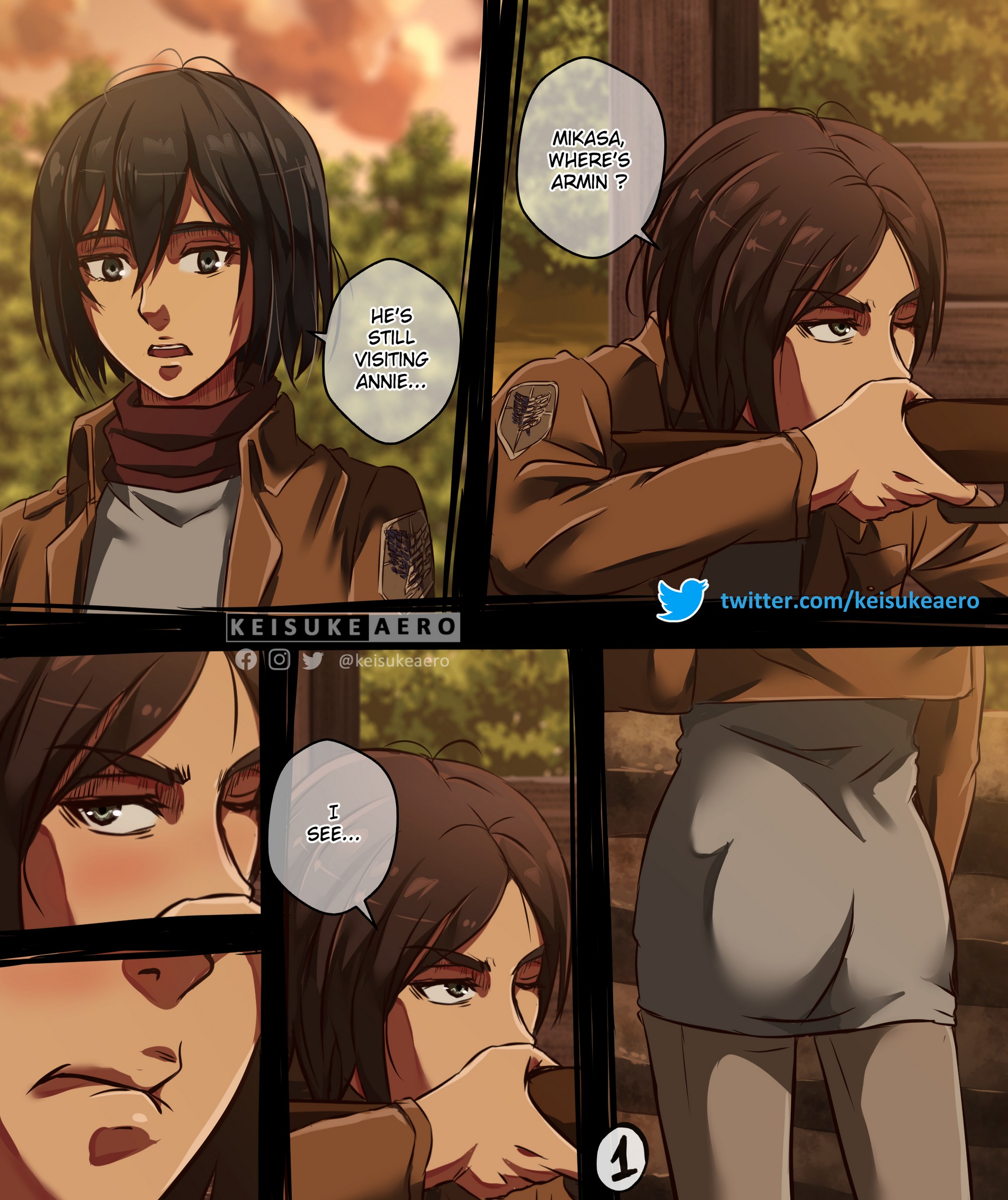 Eren X Mikasa Keisuke Aero 01