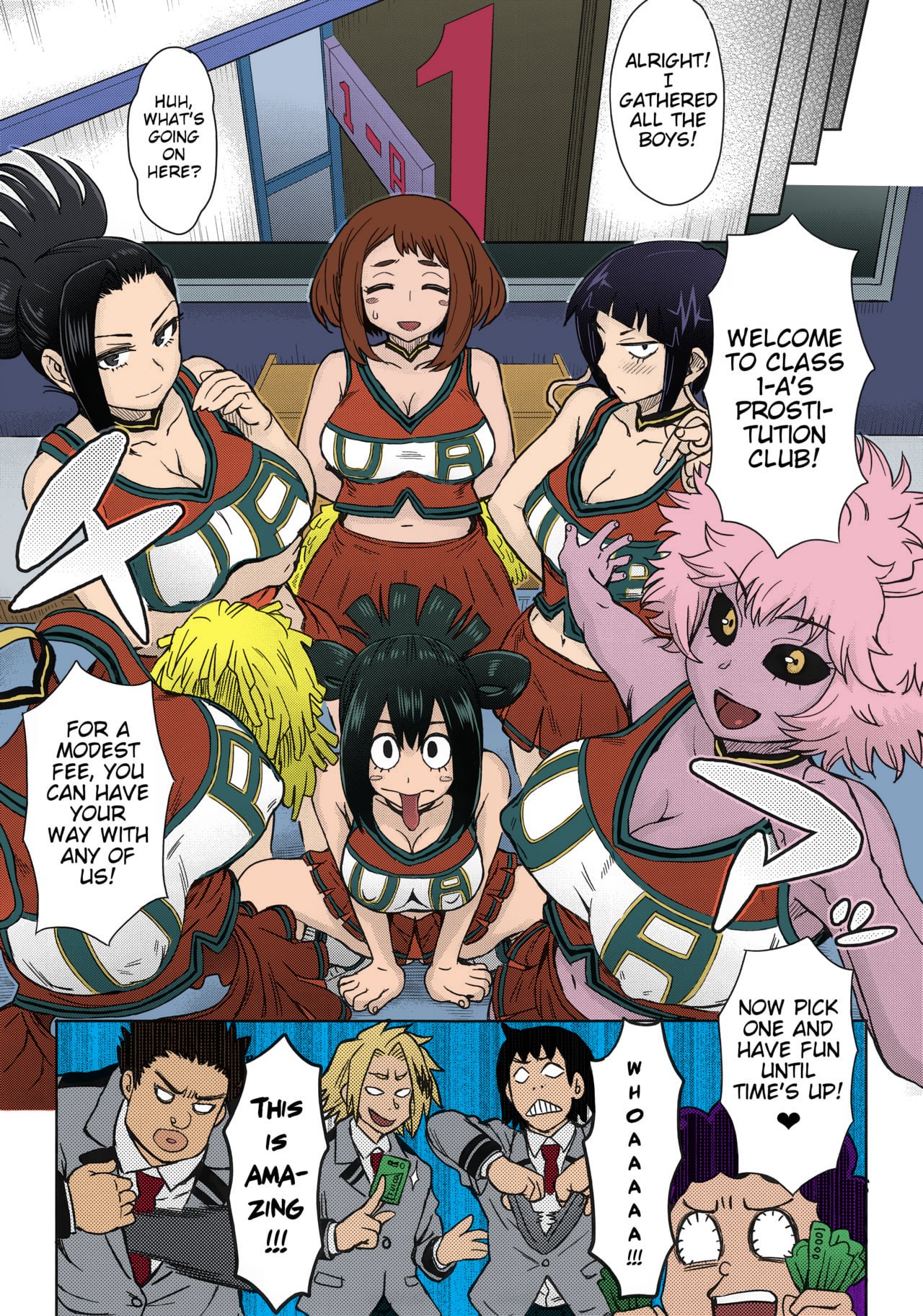 Colorized Uraraka Ura Fuzoku Urarakas Behind The Scenes Prostitution 11