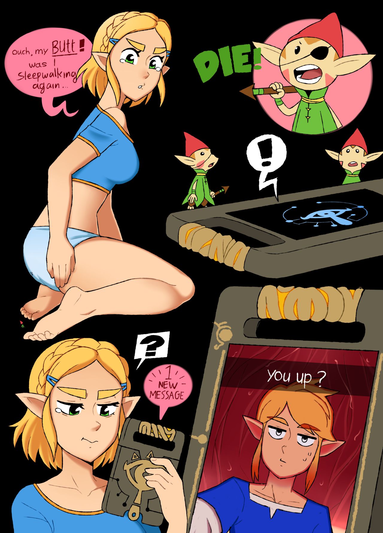 A Minor Side Quest Giantess Zelda Punishedmosquito 09