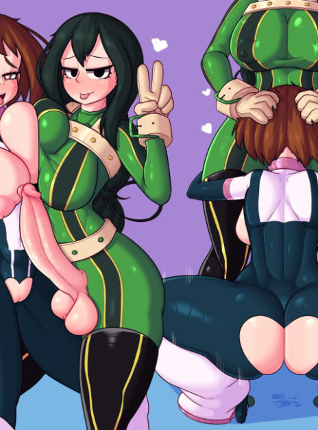 Tsuyu Asui X Ochako Uraraka Cuchuflin 01