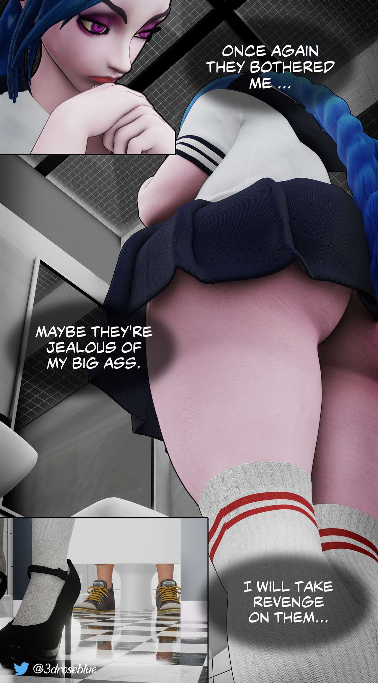 Jinx Broken Heart Roseblue3d 02