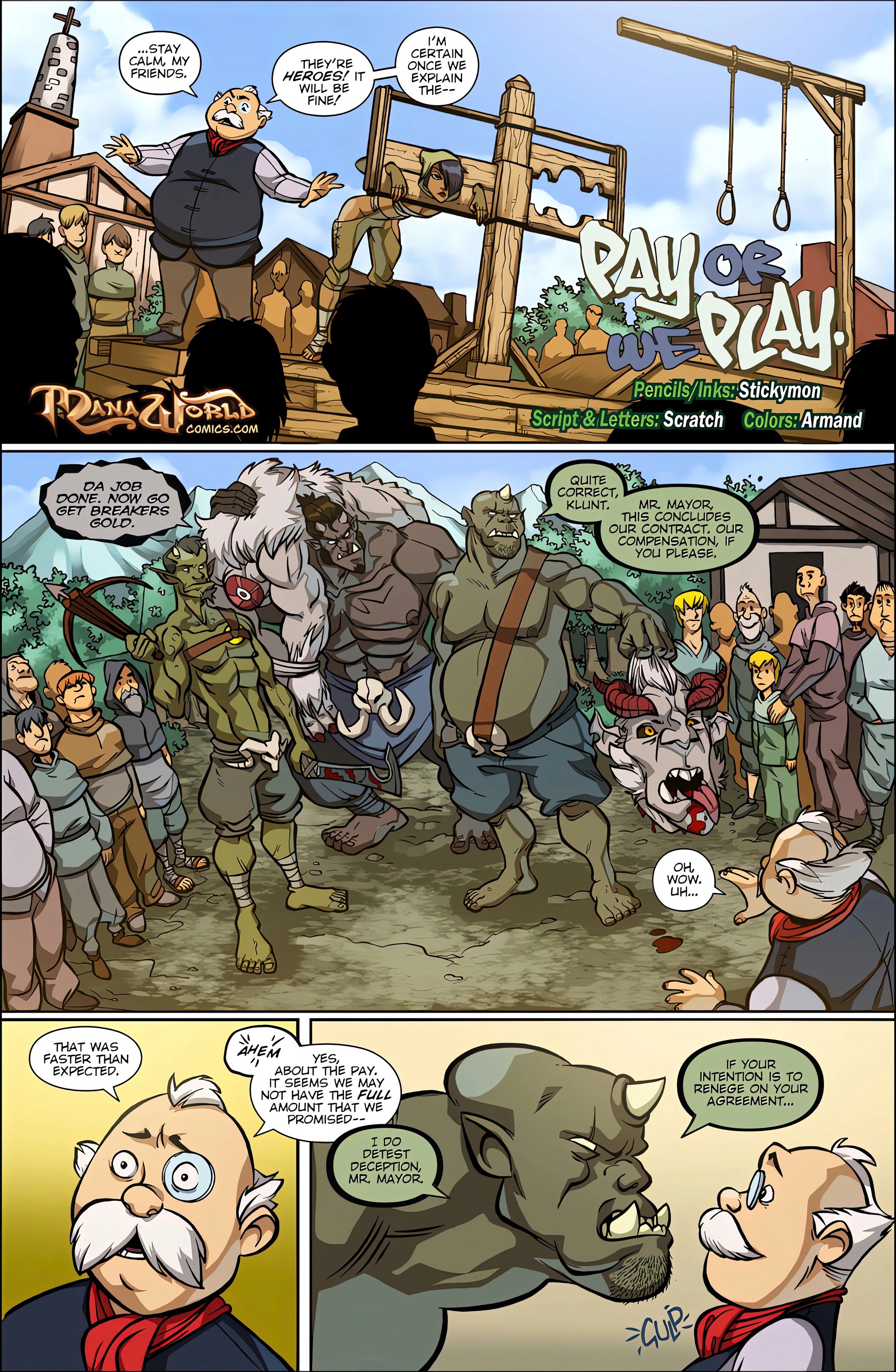 Pay Or We Play Mana World 01