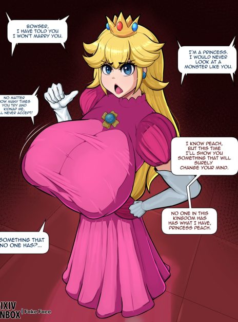 Princess Peach x Bowser – Fake Face